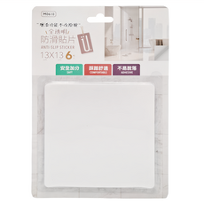 UdiLife 優的生活大師 防滑貼片 M0610 6片組 , 13 x 13cm, 透明, 1組