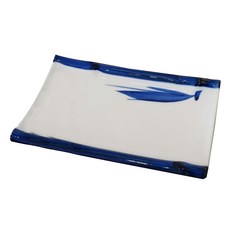 竹葉串燒皿 藍色, 17 x 11.5 x 3cm, XL12053-23B, 1個