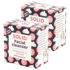 Lamazuna 葡萄柚洗臉皂 (手工純素) - 混合&油性膚質適用, 25g, 2盒