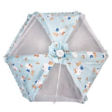 SIMPLE HOUSE 簡單工房 Hello Kitty摺疊菜罩-櫻桃小熊 防塵透氣, 1個