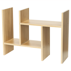 小麥購物 桌上型書架 C334 2.3kg, 淺胡桃, 1個