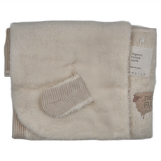 kontex 今治 可愛動物連帽浴巾 100%純棉 日本製, 棕綿羊 米白色, 1條