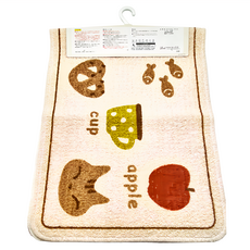 oka 環保系列防滑室內地墊 - 日本產, 45 x 120cm, 午茶時光, 1雙