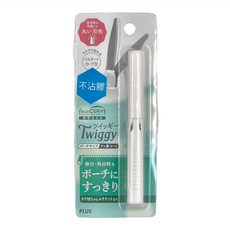 PLUS 普樂士 Twiggy 筆型剪刀 mini 不沾膠 SC-100PF, 圓頭刀刃, 弧形刀刃, 附吊飾孔, 方便攜帶, 白色, 1個