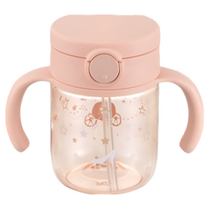 Richell 利其爾 吸管水杯 200mL 學習訓練杯, 幻夢馬車, 1個