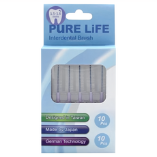 PuRE LiFE 寶淨纖柔護齒牙縫刷可替換刷毛Set 1.5-1.6mm, 1.5mm, 10支, 1盒