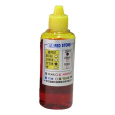 RED STONE 紅石 EPSON 環保連供墨水 通用款 100cc, 黃色, 1瓶