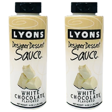 Lyons 經典設計師裝飾醬 白巧克力風味, 454g, 2罐