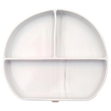 Little Bearnie 熊格格 矽膠分隔餐盤, 食用級矽膠, 21x18.5cm, 餐盤, 大理石, 1個