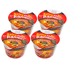 JONGGA 宗家府 辣味泡菜拌麵 碗裝, 4入