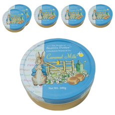 波特小姐 焦糖牛奶糖, 天然檸檬濃縮果汁, 晶亮水果糖粒, 200g, 6罐