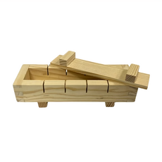 菊川本味 木壽司模具 無漆 長條4孔 21 x 7 x 5cm, 1個, 單一顏色
