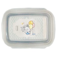 MINE 唐榮抗菌不銹鋼 兒童抗菌嬰幼兒餐盒, 藍色, 1個