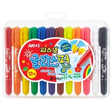 AMOS Pasnet 12色玻璃彩繪筆, 12種, 1盒