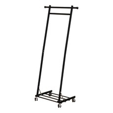 雙手萬能 L型立式活動掛衣架, 黑色