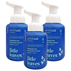 ATTITUDE 艾特優 兒童泡沫洗手乳 藍莓 295mL, 3個