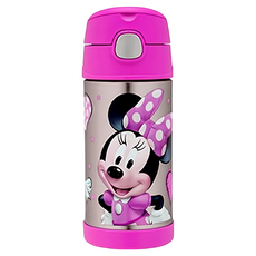 THERMOS 膳魔師 不鏽鋼真空保冷瓶, 米妮, 360ml, 1個