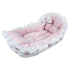 YSS Dog&Cat 甜蜜嬰兒床涼感窩, 1個, 星空熊 + 粉色