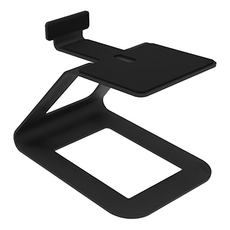 Kanto 書架喇叭C型通用腳架, C型懸臂設計 降低共振 矽膠墊減震 穩固支撐, SE6, 黑色