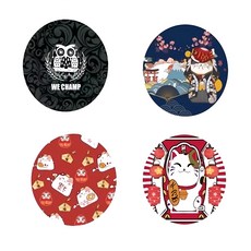 WE CHAMP 新型軟式珪藻土杯墊4件組 WTB-200, 1組, 多色