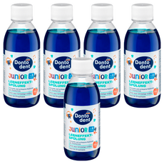 dm Dontodent 兒童學習刷牙漱口水, 溫和不辛辣 不刺激口腔黏膜, 200ml, 5瓶