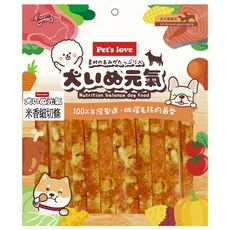 元氣犬 犬用精緻零食 米香細切條, 雞肉+玄米, 150g, 1包