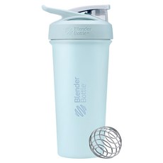 Blender Bottle Sleek SS 按壓式不銹鋼搖搖杯, 綿雲藍, 740ml, 1個