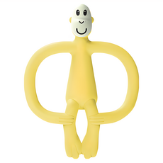 英國 Matchstick Monkey 咬咬猴牙刷固齒器, 食用級矽膠製成, 固齒器, 青檸猴, 1入