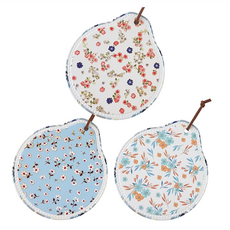 JUST HOME 花雨3D陶瓷鍋墊 三入組, 顏色隨機, 1組