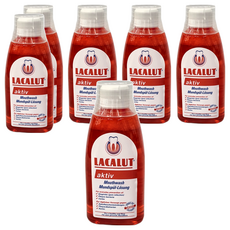 LACALUT 樂固特 aktiv 漱口水, 300ml, 6瓶