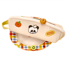 Vanwalk 出走 Fun Market 可愛插畫鉛筆袋 K485, 熊貓米白色, 1個