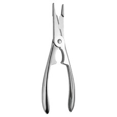 Couselect 吃蟹工具 自動回彈蟹鉗夾 XQ, 1支, 銀色