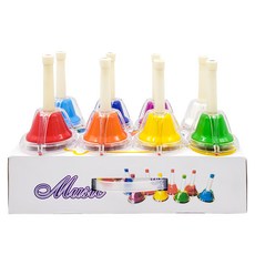 Koname 8音觸碰式手搖鈴組, 1組, 混合顏色