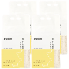 貓本屋 破碎型豆腐貓砂, 6L, 可溶於水, 遇水速溶, 原味/綠茶/活性炭可選, 2.4kg, 4包
