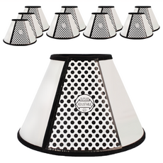 寵物夢工廠 脖圍 6號, 黑邊透明, 10個