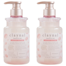claynal 胺基酸白泥頭皮SPA護理護髮素 吉野櫻花, 450ml, 2瓶
