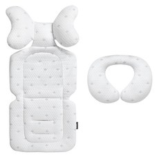 Manito 杜拉隆 冰感坐墊 + 頸枕套組, 叉, 1組