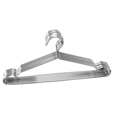 樂邦 防滑衣架 40cm, 10個, 不鏽鋼色