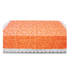 J&N 瑰麗蕾絲桌巾 45%聚酯纖維 55%棉, 115 x 180, 瑰麗桔, 1個