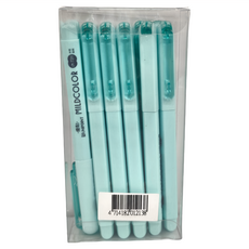 UNIPOINT 優點 暖色直液彩色筆 LM-731s, 0.4mm細筆頭, 共6色, 天青色, 12支