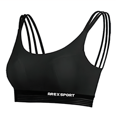 AREX SPORT PLUS 加大尺碼繃帶超彈力可調節 涼爽吸排機能運動內衣 黑玫瑰 2L 1件