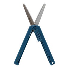 日本MIDORI XS迷你系列收納型小剪刀 靛藍色 輕巧安全, 1支