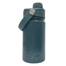 丹麥Grech&Co 不鏽鋼直飲水壺 S 海霧藍 420ml 耐高低溫, 1個