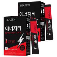 TEAZEN 能量茶，10個入x5g，每包含牛磺酸1,000mg, 50g, 2盒