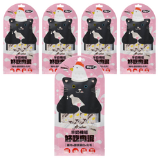 Catfeet 艾比最愛 羊奶機能肉泥, 雞肉+膠原蛋白+化毛, 15g x 4入, 60g, 5袋