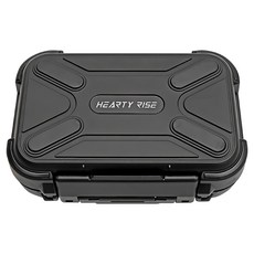 HEARTY RISE 防水配件盒 HB-2722 #SS 高強度塑膠外殼 可調式格子設計, 黑色, 1個