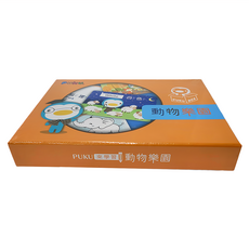 PUKU 藍色企鵝 桌遊學習卡 20張 動物樂園, 1盒