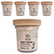 MY SCHEMING 我的心機 燕麥乳木果油 保濕身體去角質, 400g, 5罐