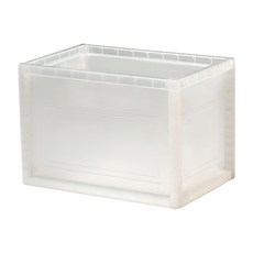 livinbox 巧拚收納箱 KD-2619 簡約 12.4L容量 台灣製造 輕巧好組裝, 透明, 380 x 190 x 260mm, 1個