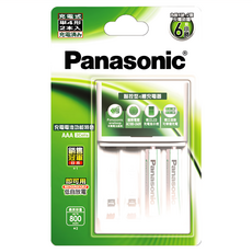 Panasonic 標準款充電套裝(BQ-CC17+4MVT*2), 1組